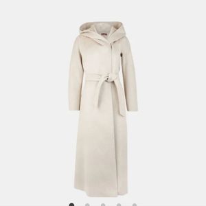 Max Mara Studio Osanna long  coat with belt and hood